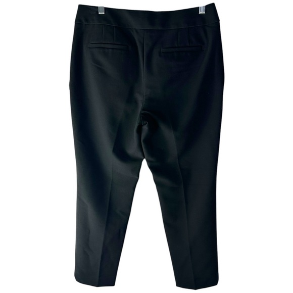 LOFT Julie Black Trouser Mid Rise Straight Leg Pants, Size 8 NEW NWT - Picture 2 of 6